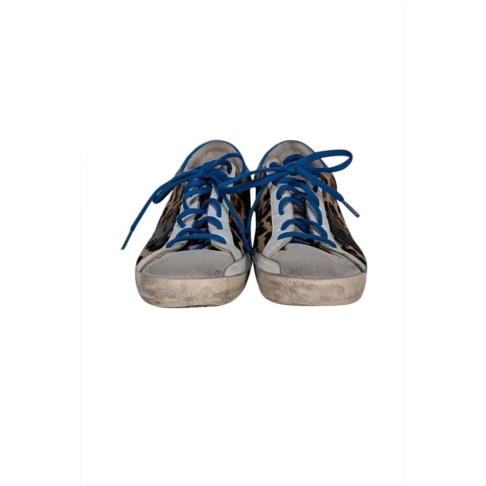 Golden Goose - Leopard Print Superstar Sneakers Sz 7